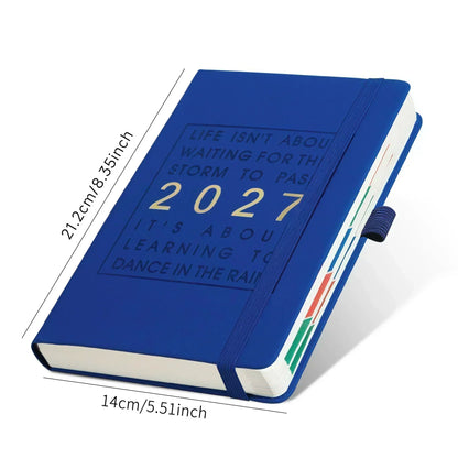 📅🔥 50% OFF! A5 2027 One-Day-Per-Page Diary Notebook – 385 Daily Pages, Monthly & Yearly Overview, Goal Tracker & Lay-Flat Binding ✨