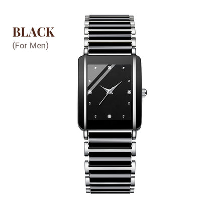 Fashion Ceramic Square Quartz Watch