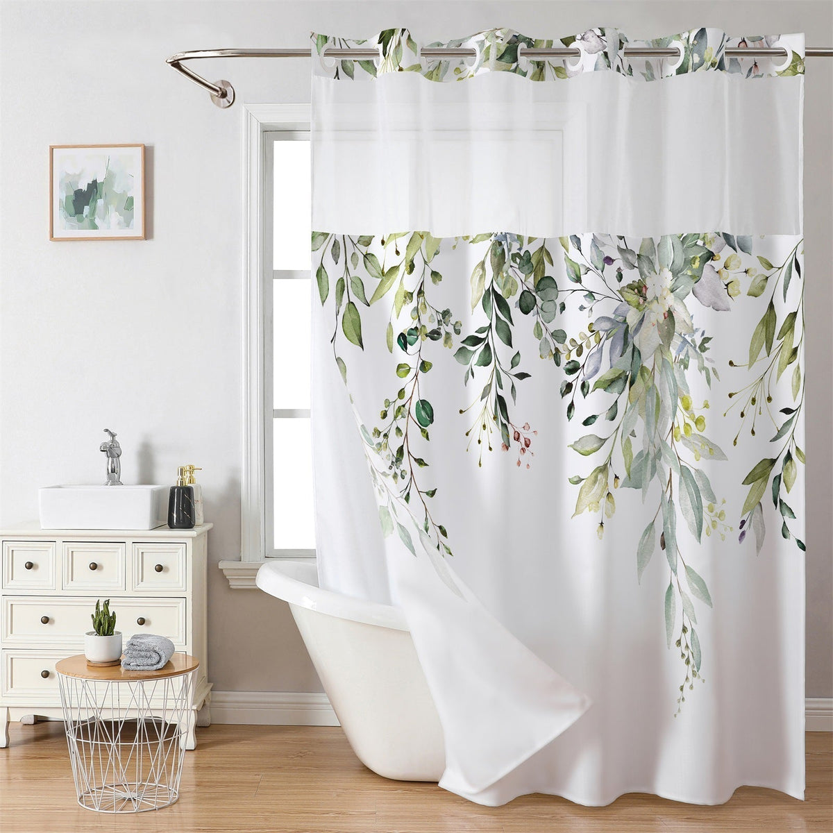 🔥Hot Sale 50% OFF🔥 Waffle Shower Curtain – Hotel Style, 180GSM, Water-Repellent, 183*190cm🚿