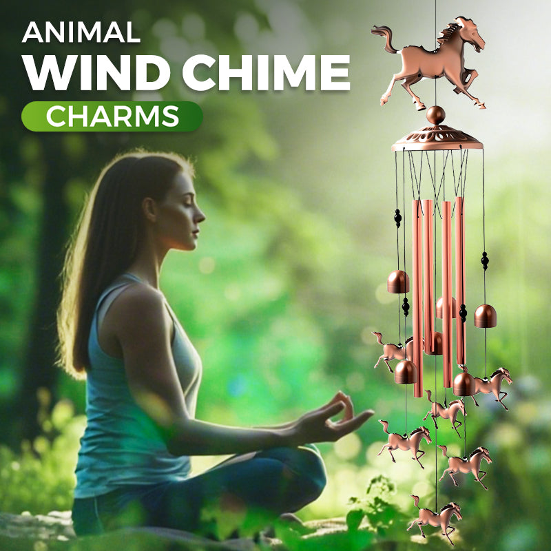 🐎Pure hand-made Copper Horse wind chimes🎐