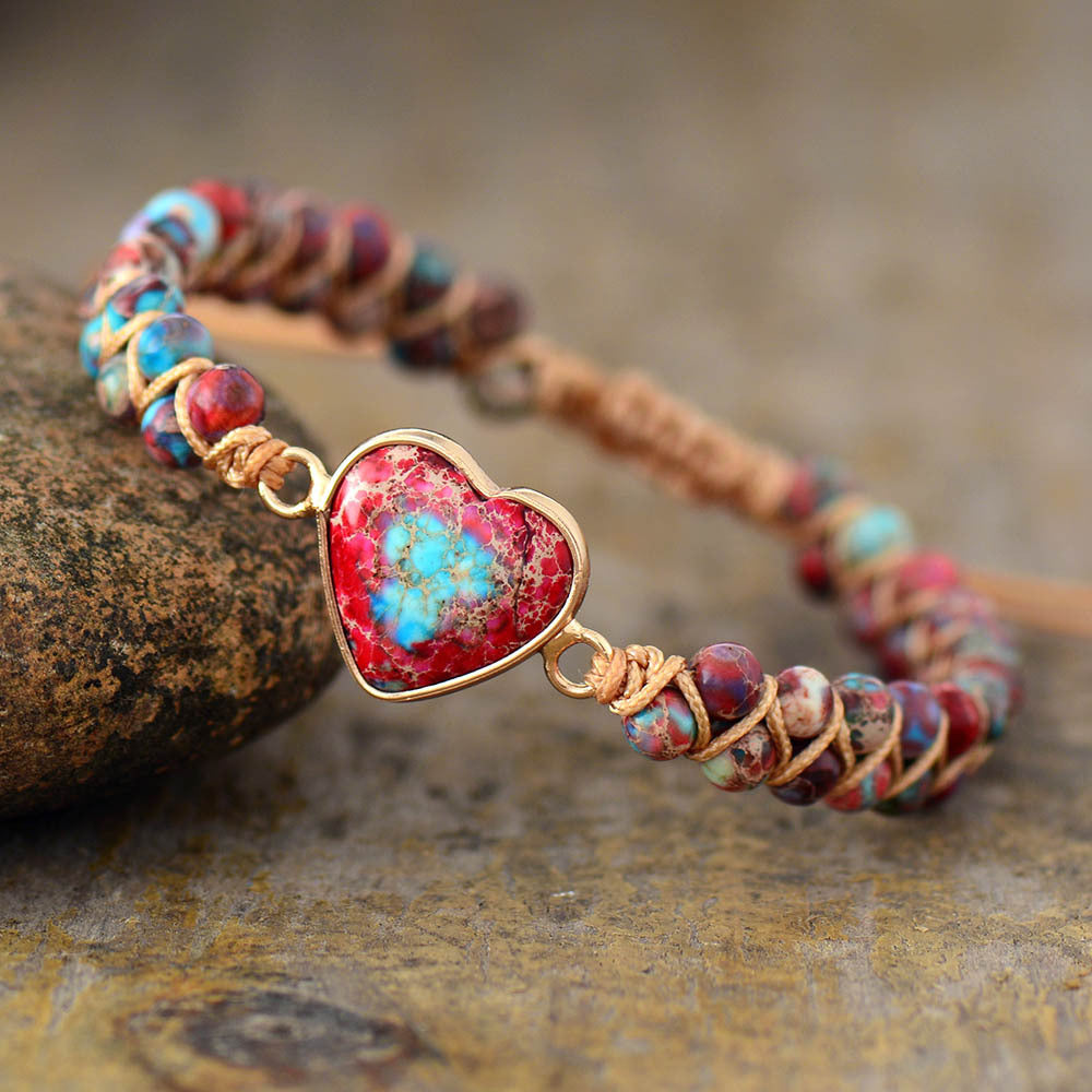 Passionate heart jasper bracelet