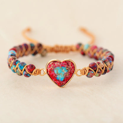 Passionate heart jasper bracelet