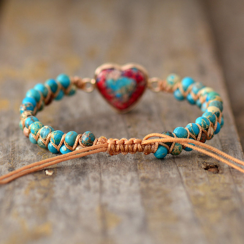Passionate heart jasper bracelet