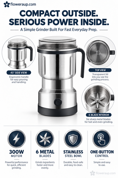 🔥NEW YEAR SALE!!⚡50K+ SOLD!💝Multifunctional Electric Grinder – For Coffee, Spices & Herbs, Powerful & Fast Grind🔥