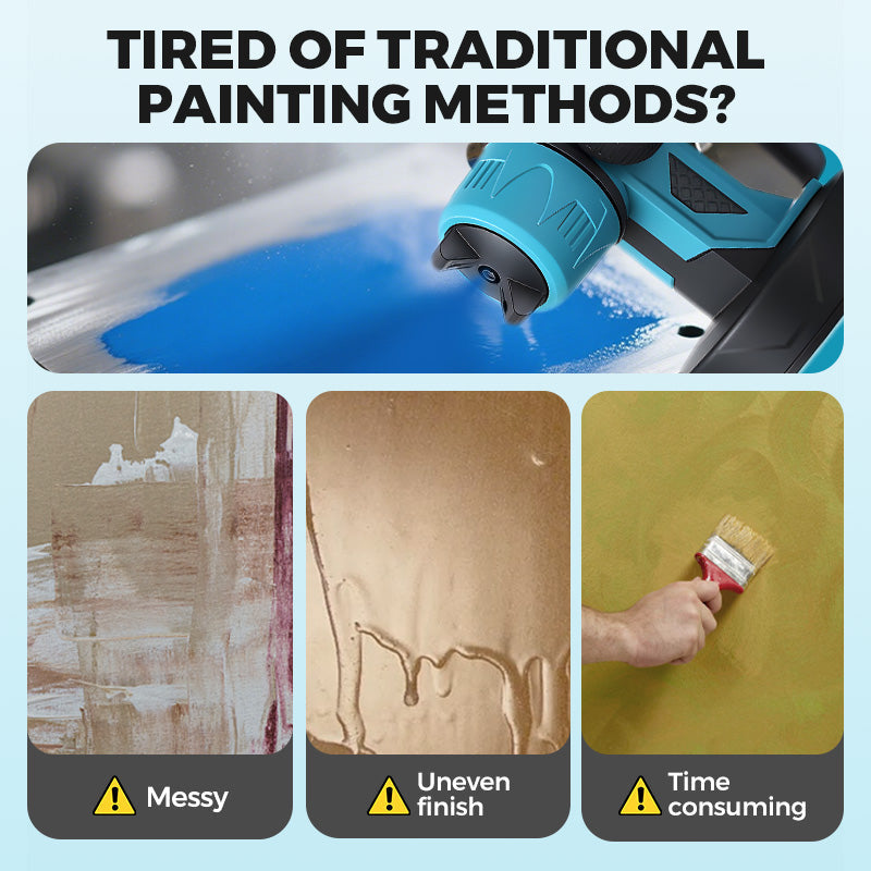 🎨 Wireless Electric Paint Sprayer!! | Cordless HVLP for Home DIY & Furniture | Fast, Even Coating Tool✨