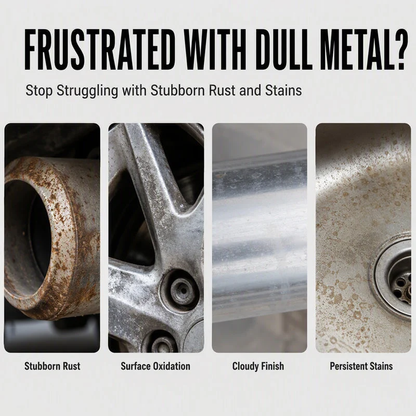 🥳HOT SALE! Mirror Shine Metal Polishing Kit – Multi-Stage Compounds for Stainless, Aluminum, Copper, Brass & Chrome! ✨
