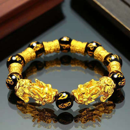 Pixiu Black Obsidian Wealth Bracelet