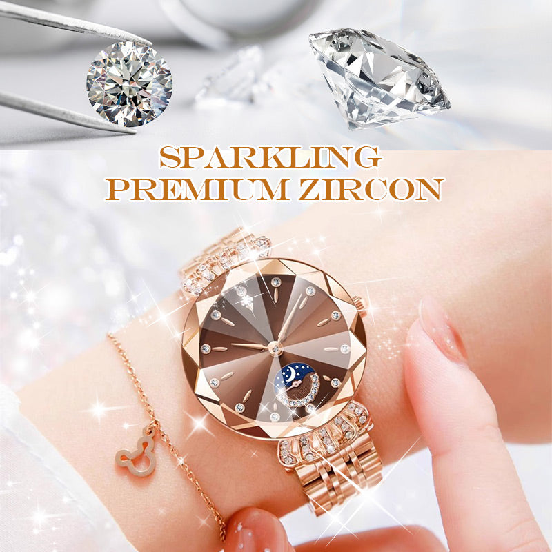 🔥Women's Fashionable Diamond Moon Star Watch