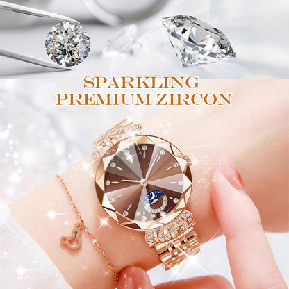 🔥Women's Fashionable Diamond Moon Star Watch