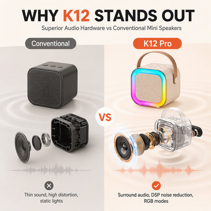 🎉 Save 50% Now! Mini Karaoke Machine for Kids with Wireless Microphones – Music, Fun & Singing at Home 🎤✨