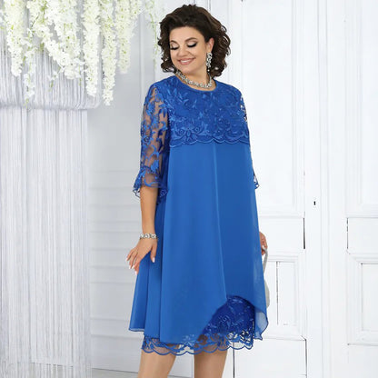 Sheer Breeze Layered Lace Dress