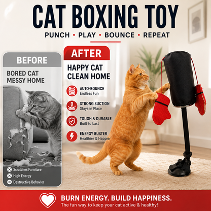 🔥50% OFF! Interactive Cat Punching Bag Toy🐱🥊
