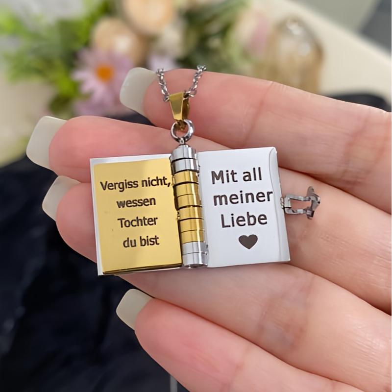 📖Openable Heart Book Pendant Necklace – Sentimental, Hypoallergenic, Gift-Ready ✨
