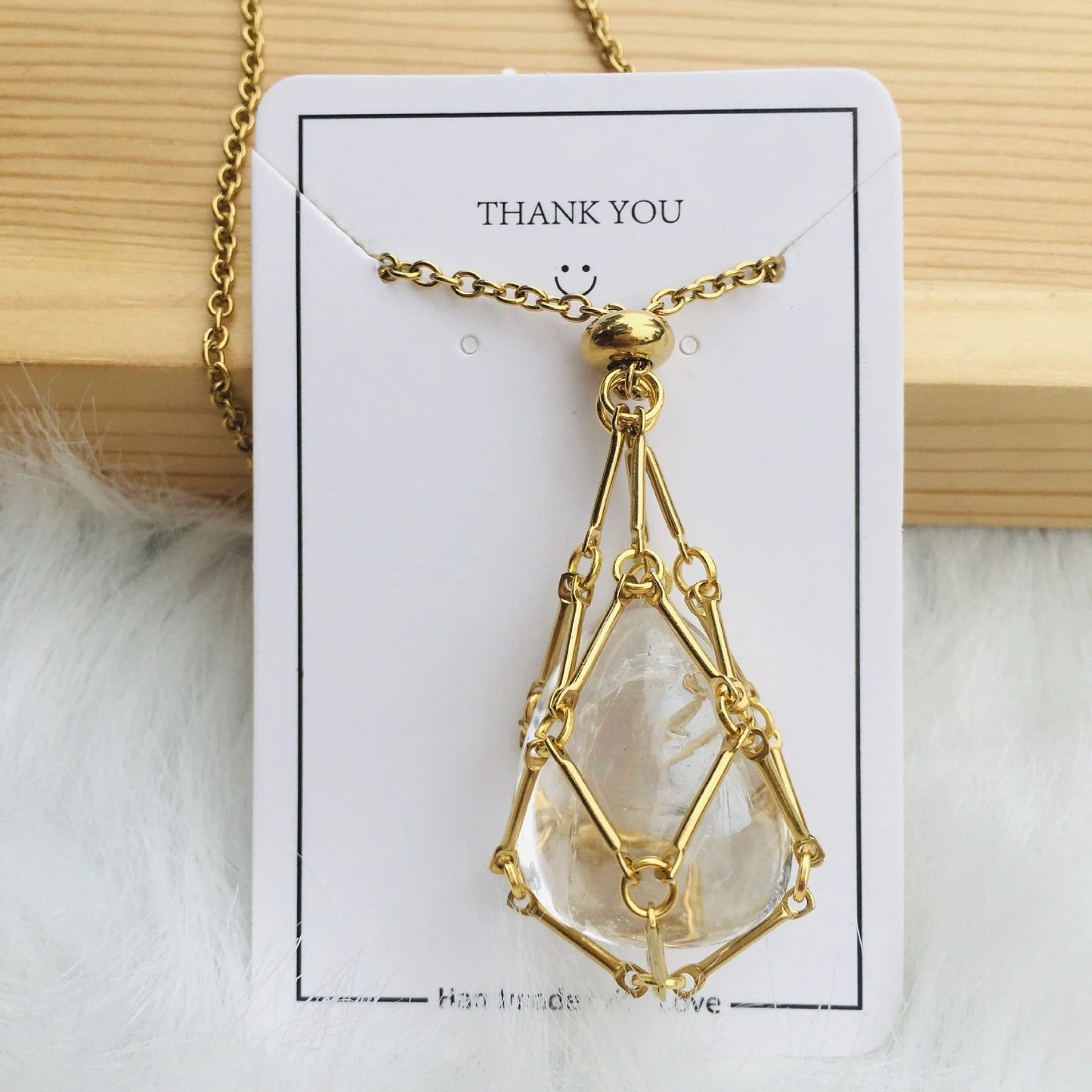 🎁Crystal Necklace🌟 Free (Crystal) Gift Included