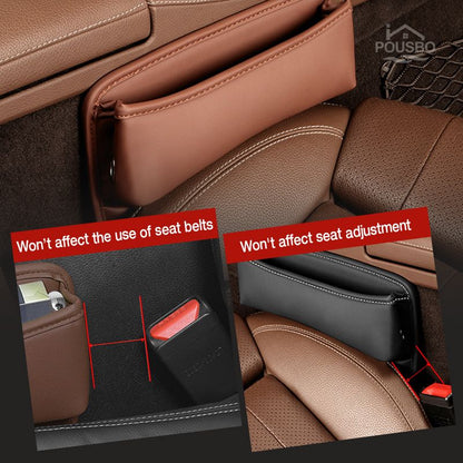 Car Seat Crevice Storage Box, Multifunctional Seat Crevice Storage Box, In-Car Seat and Center Console Storage Strip