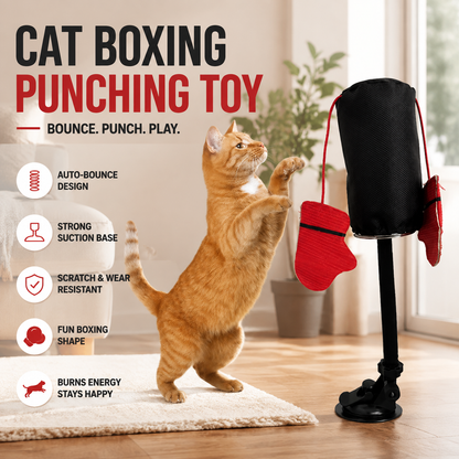 🔥50% OFF! Interactive Cat Punching Bag Toy🐱🥊