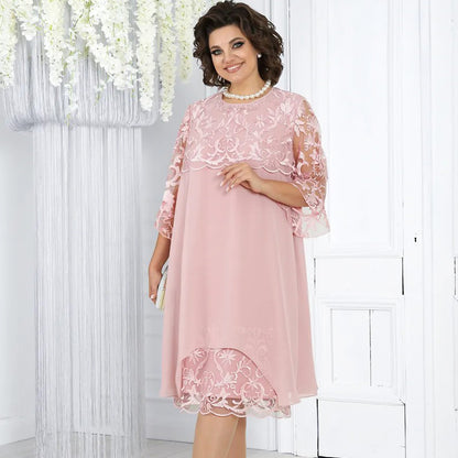 Sheer Breeze Layered Lace Dress