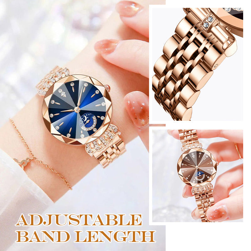 🔥Women's Fashionable Diamond Moon Star Watch
