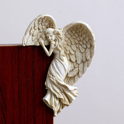 Cadre de porte Ailes d'ange Sculpture décorative