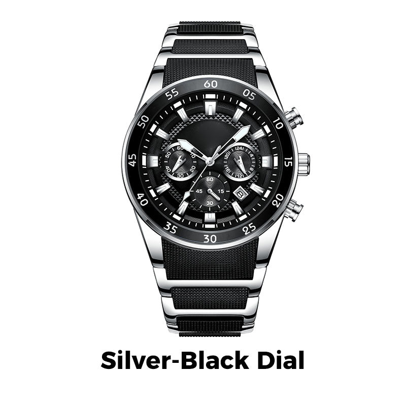 🎁Calendar six-hand quartz men's watch
