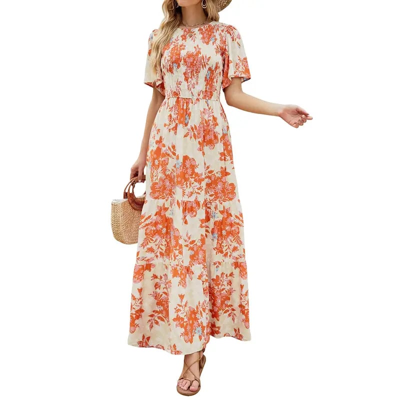 👗 50% OFF NOW! 🥀Women's Casual Floral Print Maxi Dress