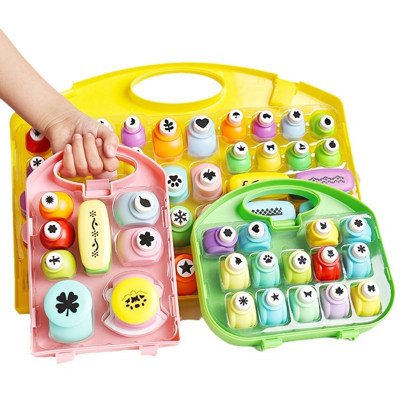 ✂️🌸⭐Kids DIY Flower Press Set - Large Embossing Machine & Stamps🎁