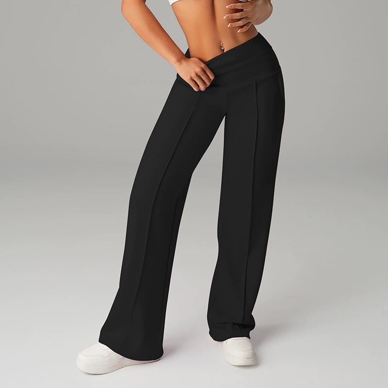 🥳2026 HOT SALE🥳💞50K+ SOLD!☕🧘‍♀️Women's High Waist Wide Leg Pants – Soft stretch fabric, gentle tummy control! Flattering fit for every shape. Easy pull-on, no tricky buttons. Your everyday essential🧵🦵