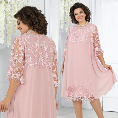 Sheer Breeze Layered Lace Dress