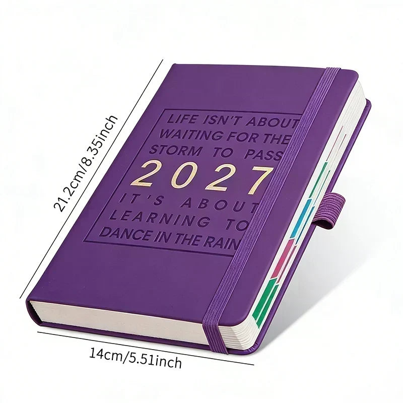 📅🔥 50% OFF! A5 2027 One-Day-Per-Page Diary Notebook – 385 Daily Pages, Monthly & Yearly Overview, Goal Tracker & Lay-Flat Binding ✨