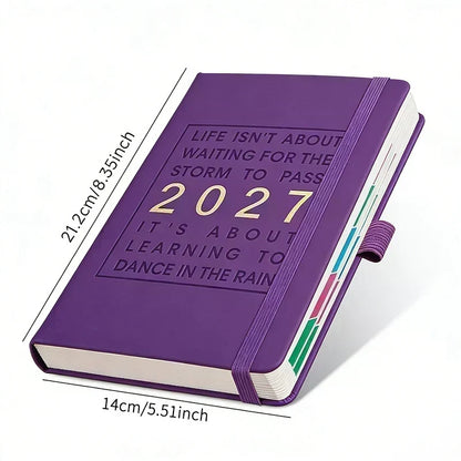 📅🔥 50% OFF! A5 2027 One-Day-Per-Page Diary Notebook – 385 Daily Pages, Monthly & Yearly Overview, Goal Tracker & Lay-Flat Binding ✨