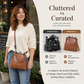 🔥HOT SALE!👝Vintage Kiss-Lock Bag – 2-in-1 Carry & Organized