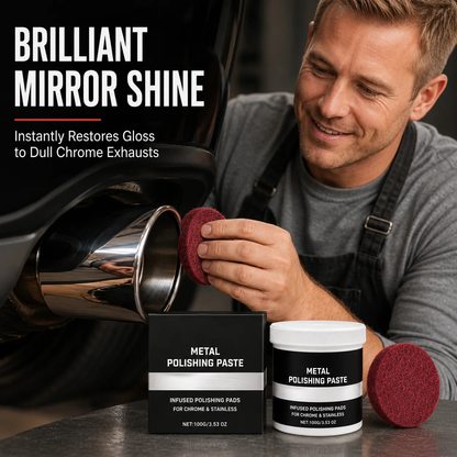 🥳HOT SALE! Mirror Shine Metal Polishing Kit – Multi-Stage Compounds for Stainless, Aluminum, Copper, Brass & Chrome! ✨