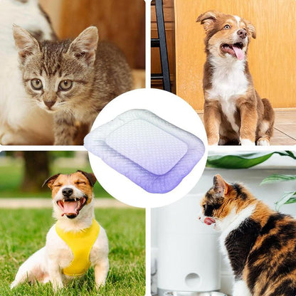 💖❄️Pet Cooling Mat for Dogs & Cats 🐾 Naturally Cool Ice-Silk Pad • Breathable, Washable & Soft 🌿  For Floors, Sofas & Car Travel • Multiple Sizes • Gradient Colours ☀️🐶🐱