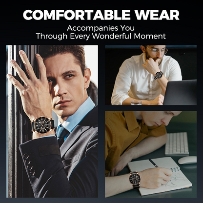🎁Calendar six-hand quartz men's watch