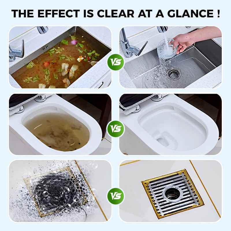 🏖️Summer Cool Deal: 50% OFF!!👍🎉Pipe-Clearing Foaming Powder – Fast-Acting Drain Unclogger & Deodorizer