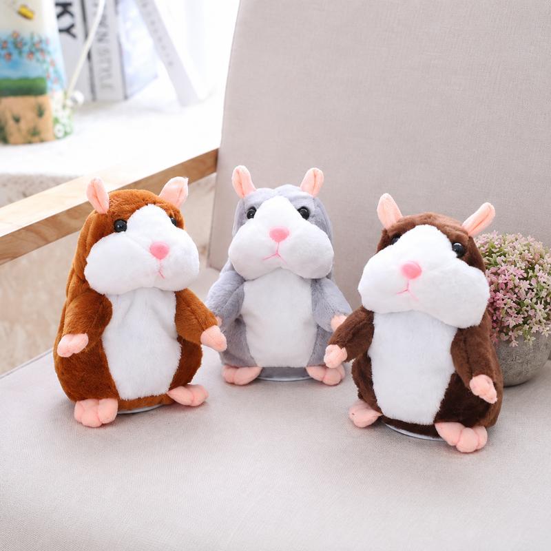 🎄LIMITED-TIME 50% OFF! ⏰Talking Hamster Plush – repeats whatever you say, auto head-shaking, hilarious fun for kids & adults