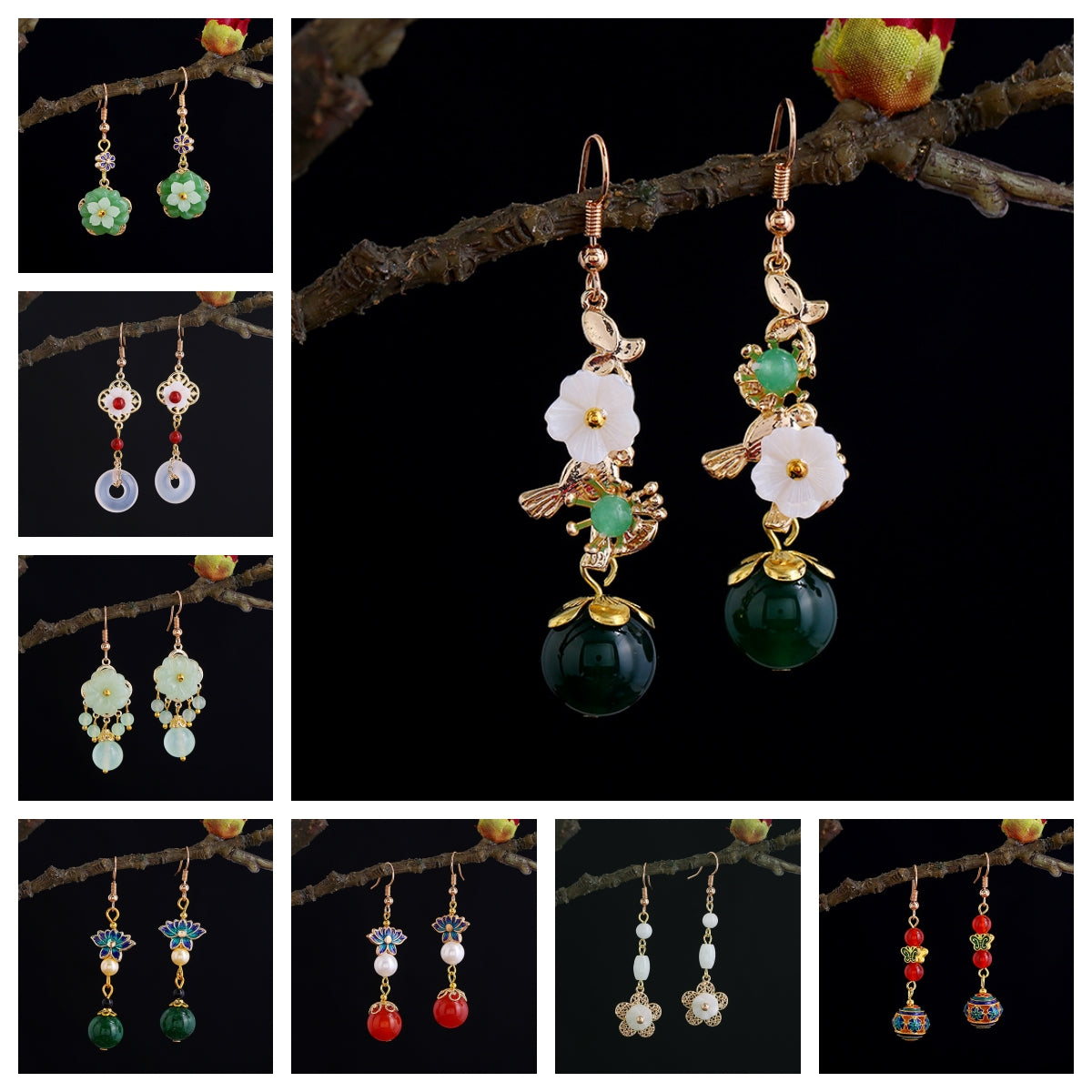 Classical Agate Earrings （8 styles）