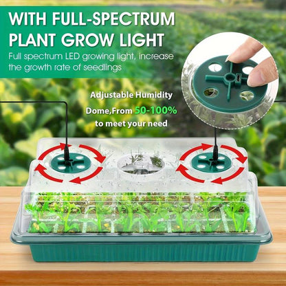 🔥50% discount while stocks last!🎉Seed starter trays with grow light