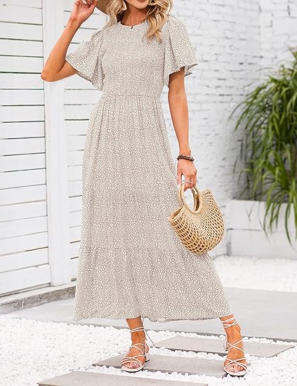 👗 50% OFF NOW! 🥀Women's Casual Floral Print Maxi Dress