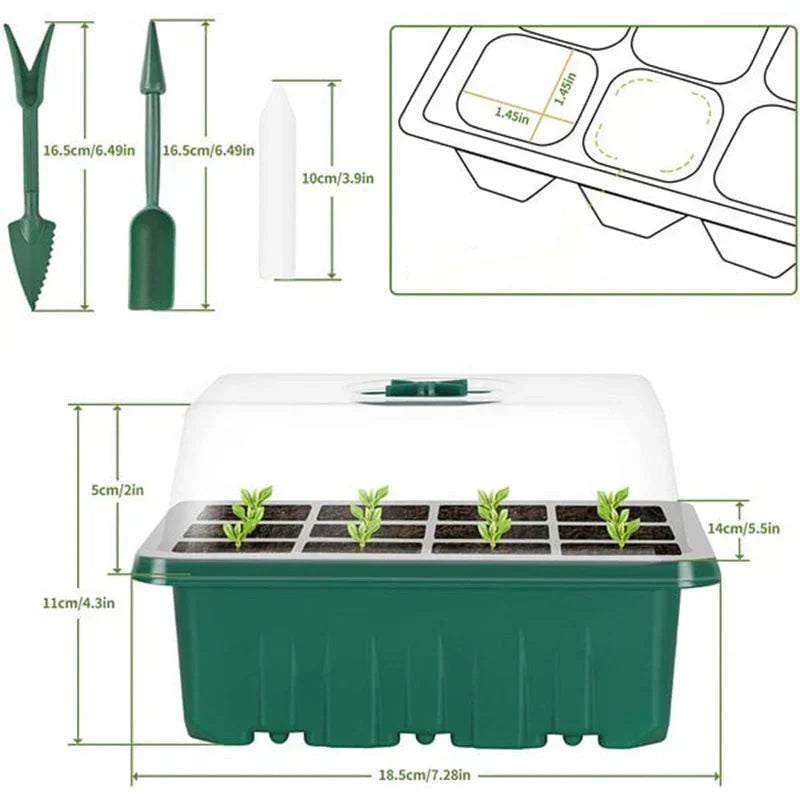 🔥50% discount while stocks last!🎉Seed starter trays with grow light