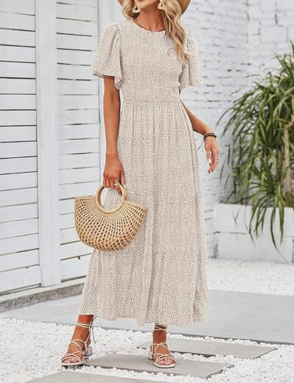 👗 50% OFF NOW! 🥀Women's Casual Floral Print Maxi Dress