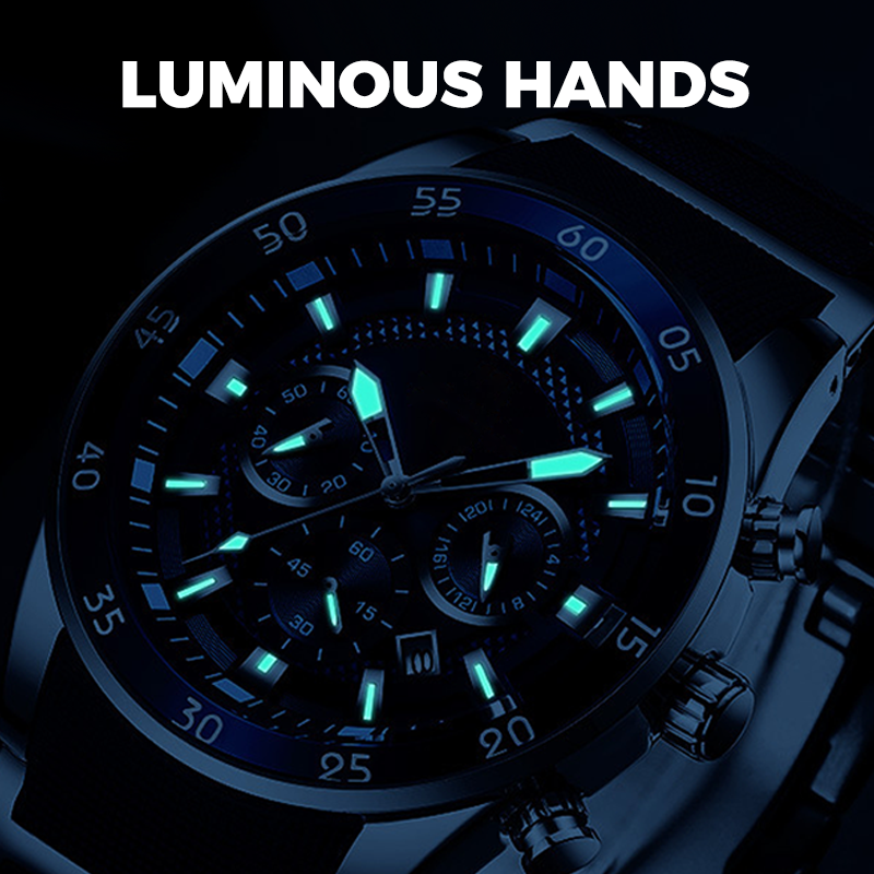 🎁Calendar six-hand quartz men's watch