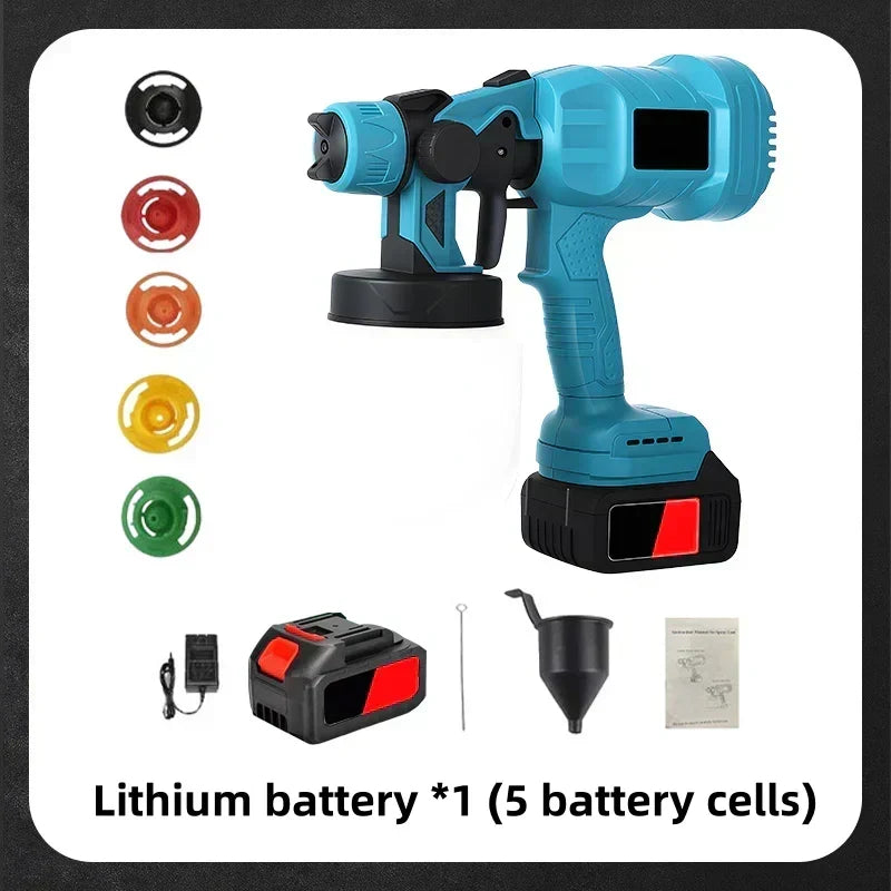 🎨 Wireless Electric Paint Sprayer!! | Cordless HVLP for Home DIY & Furniture | Fast, Even Coating Tool✨