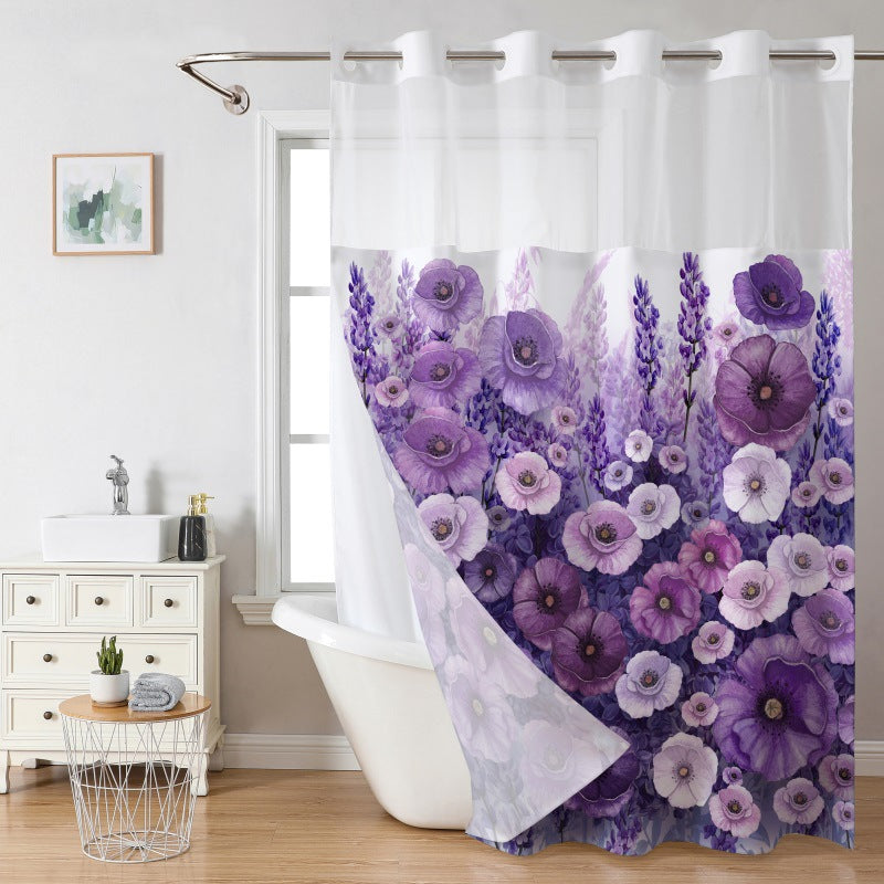 🔥Hot Sale 50% OFF🔥 Waffle Shower Curtain – Hotel Style, 180GSM, Water-Repellent, 183*190cm🚿