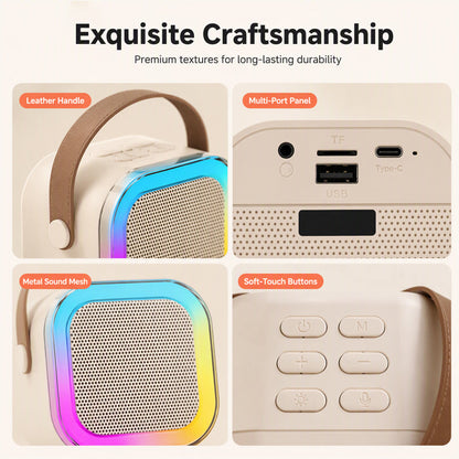 🎉 Save 50% Now! Mini Karaoke Machine for Kids with Wireless Microphones – Music, Fun & Singing at Home 🎤✨