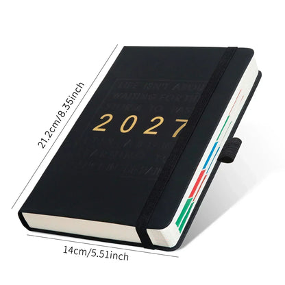 📅🔥 50% OFF! A5 2027 One-Day-Per-Page Diary Notebook – 385 Daily Pages, Monthly & Yearly Overview, Goal Tracker & Lay-Flat Binding ✨