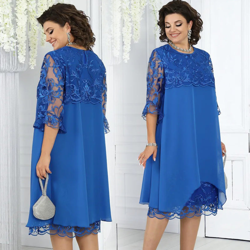 Sheer Breeze Layered Lace Dress
