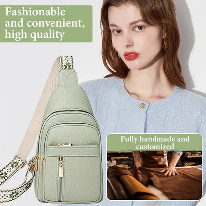 Women's Vintage PU Leather Chest Bag