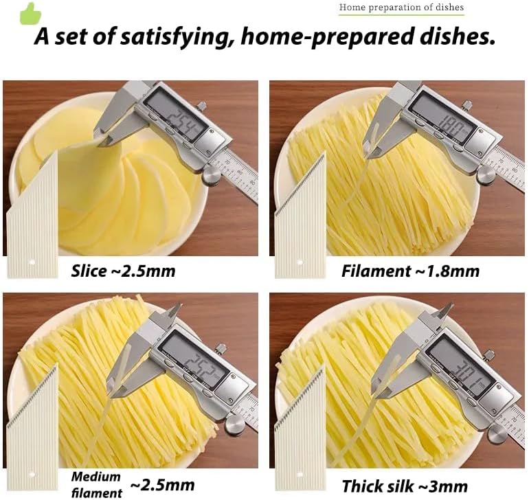 🎉4-in-1 Vegetable Slicer & Grater🥗  Dual-Guard Hand Protector with 4 Sharp Blade🔪