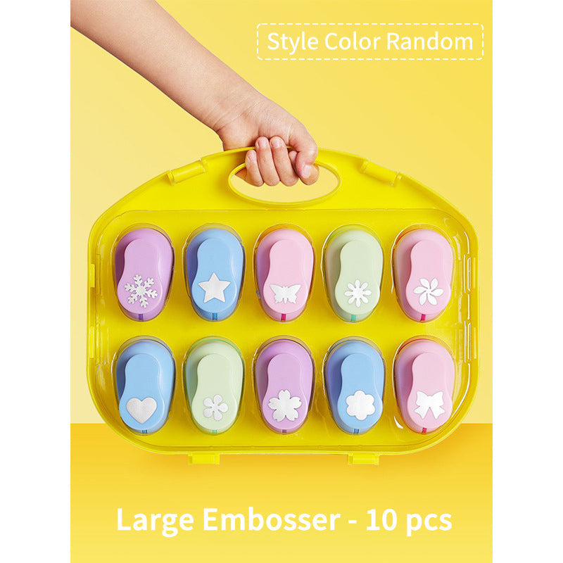 ✂️🌸⭐Kids DIY Flower Press Set - Large Embossing Machine & Stamps🎁